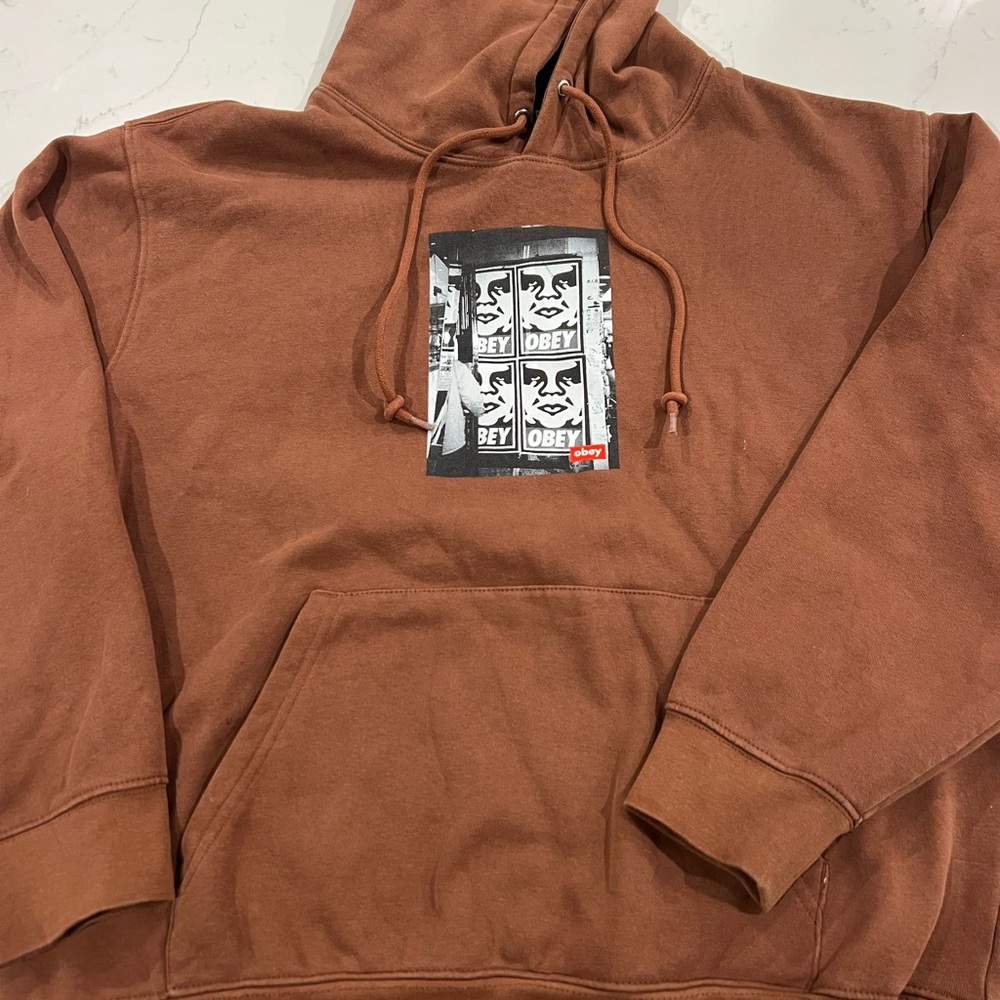 Obey ICON Brown Hoodie